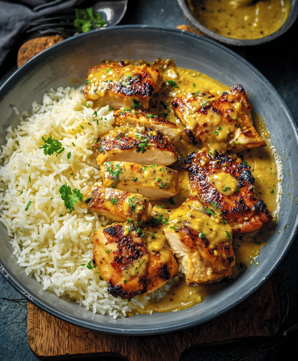 Honig Senf Hähnchen & Reis: Einfach Lecker