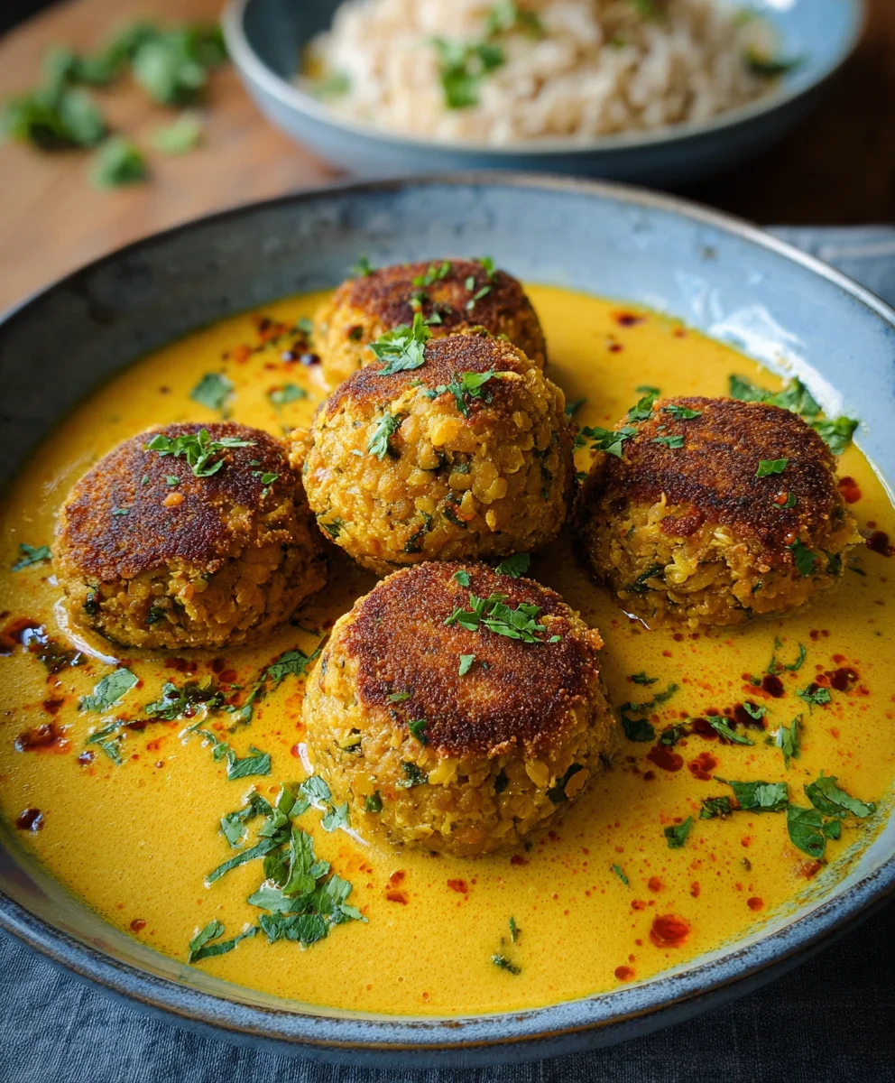 Vegane Linsenknödel im Curry: Köstliches Rezept