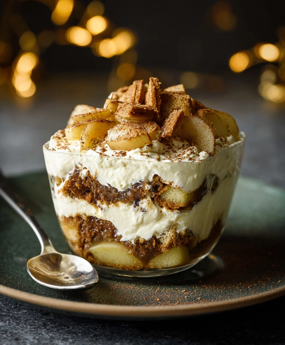 Bratapfel Tiramisu: Spekulatius-Genuss, ohne Alkohol