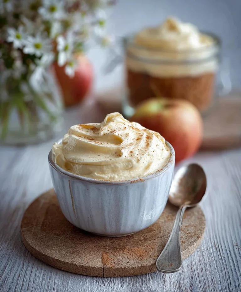 Zimtcreme mit Apfelmus: Schnelles, leckeres Dessert