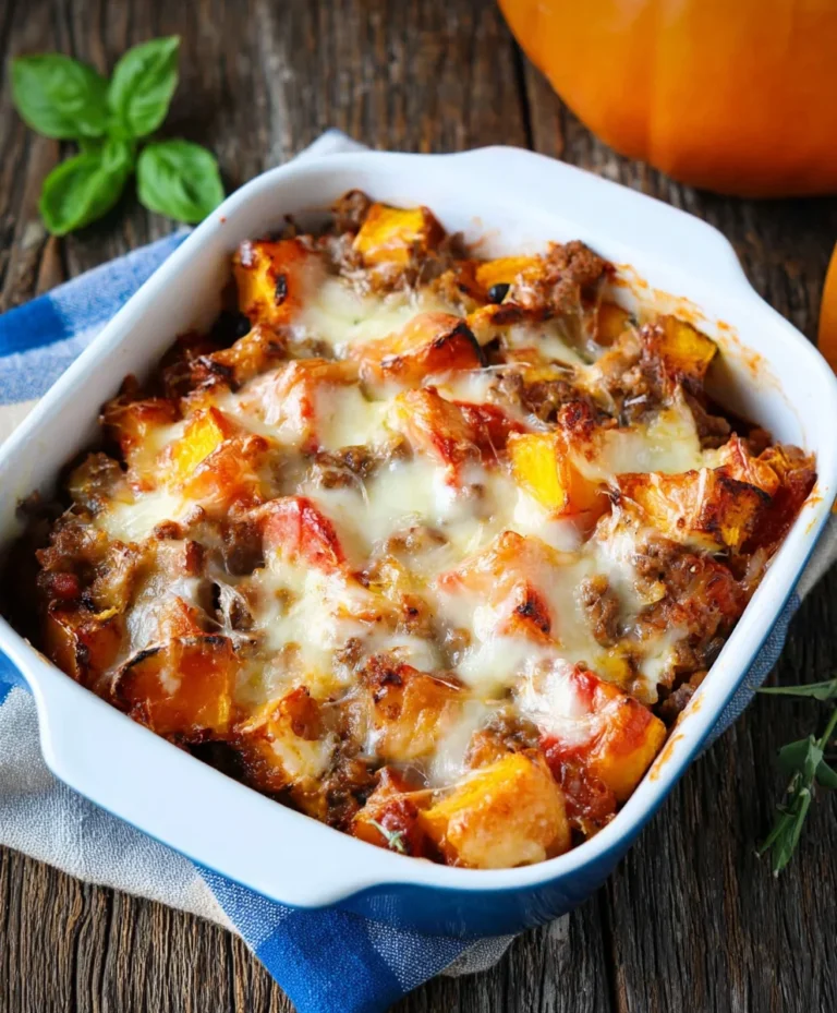 Einfacher Kürbis-Rinderhack-Auflauf | Schnell & Lecker