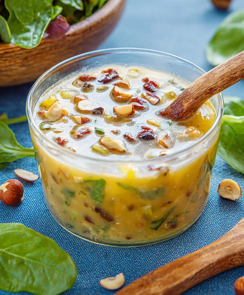 Feldsalat-Dressing mit Haselnüssen – Lecker & Cremig!