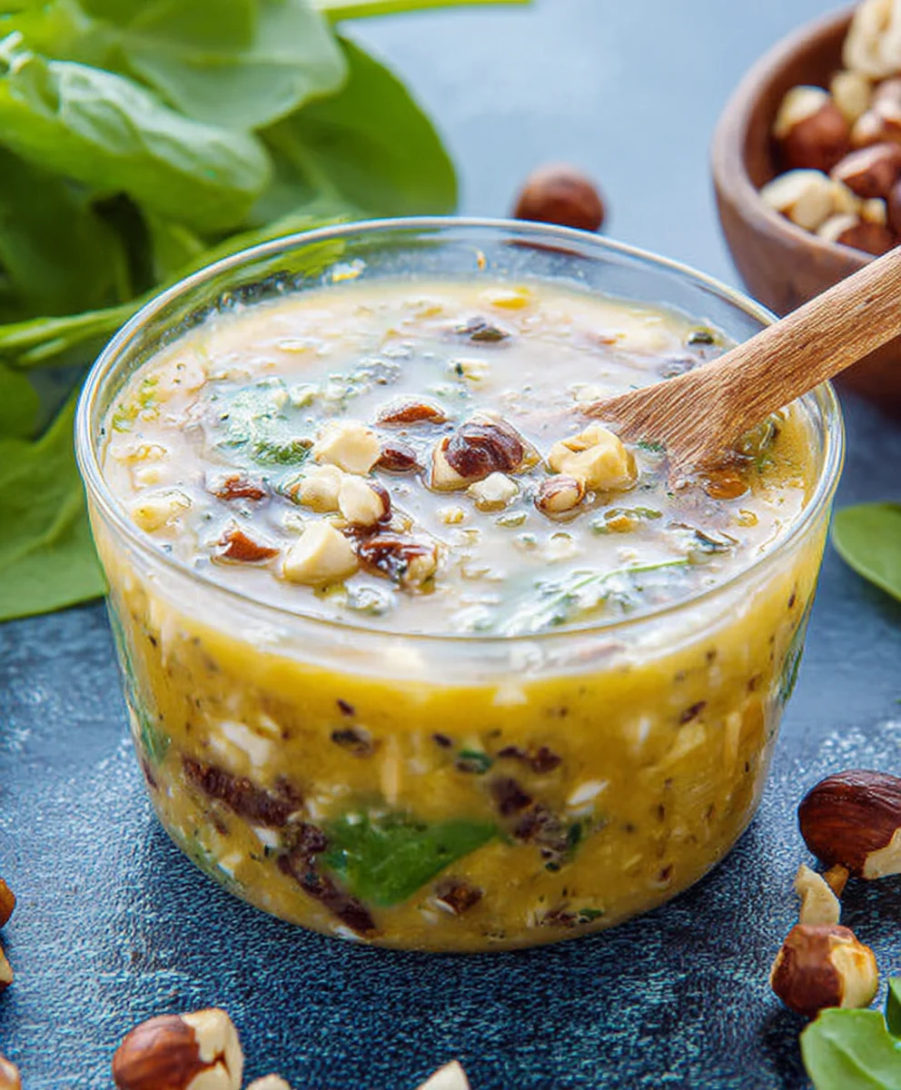 Feldsalat-Dressing mit Haselnüssen – Lecker & Cremig!