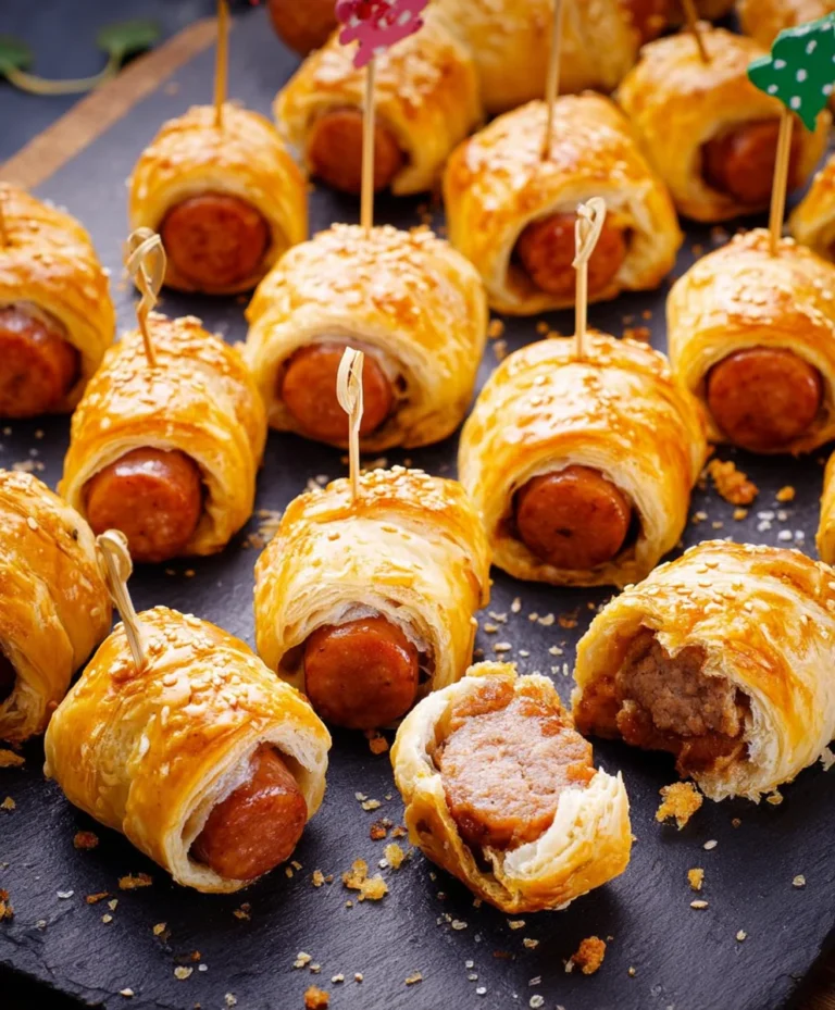 Blätterteig Würstchenröllchen: Herzhaft & Schnell
